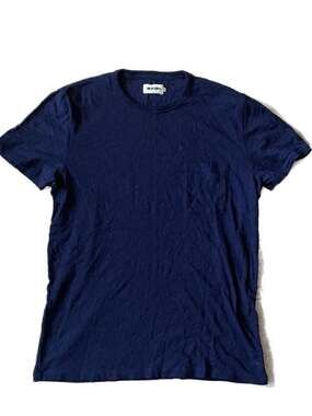 Taylor Stitch The Organic Cotton Pocket Tee in Navy, Size 40